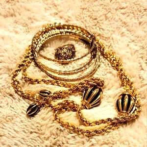 3 Piece Gold Costume Jewelry